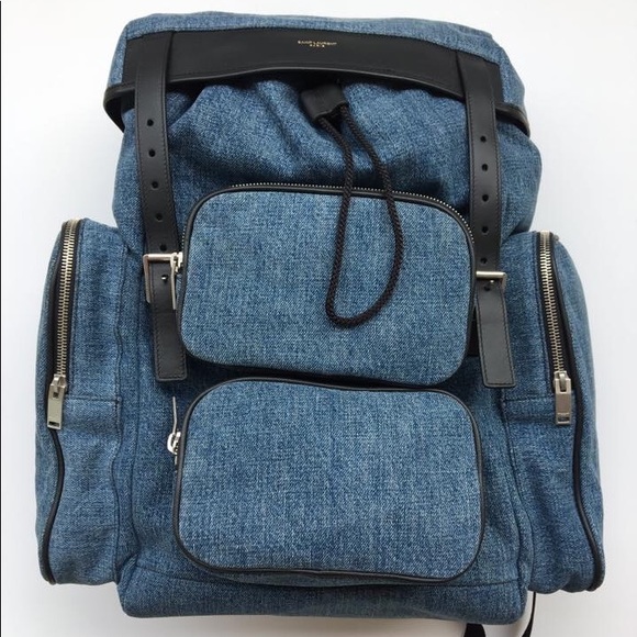 SAINT LAURENT DENIM BACKPACK - BRAND NEW WITH TAGS - Picture 1 of 7